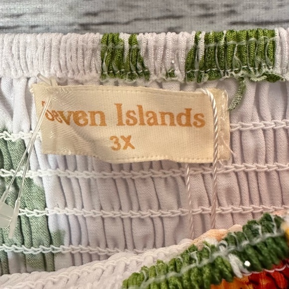 Seven Islands Women's White Sunflower Sparkle Dress - Picture 6 of 9